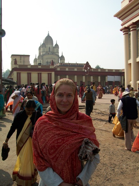 Ki in Calcutta visiting Yogananda Paramahansa’s Temple